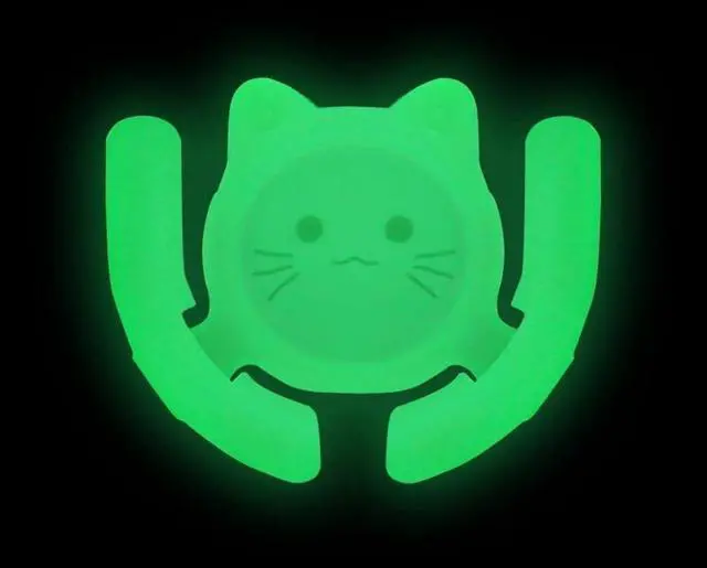 Alt view image 3 of 7 - Multi-Surface Holder Car Mount 4 Pack Compatible for Popsocket Grip Holder for Pop Socket Mount Device Accessory Wall Mount Cute Cat Strong Adhesive Sticky (Black, Pink, White, Glow in Dark)