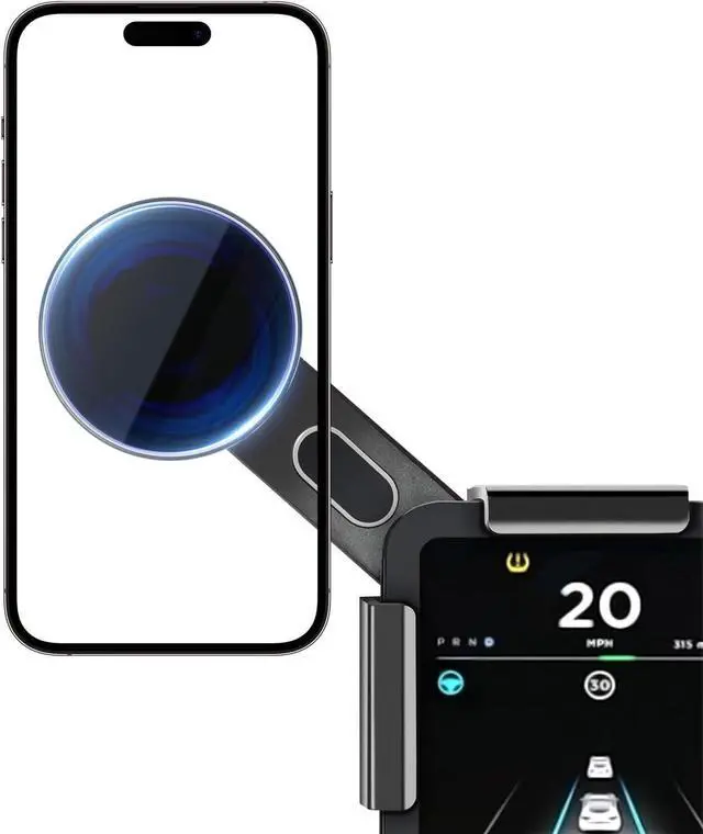 Main image of ANKEWAY Phone Mount Holder for Tesla Model 3 Y X S, Strongest Magnet Power MagSafe Car Phone Holder, iPhone Mount Compatible with 16 15 14 13 12 Series, Fits Android Phones with Magnetic Ring