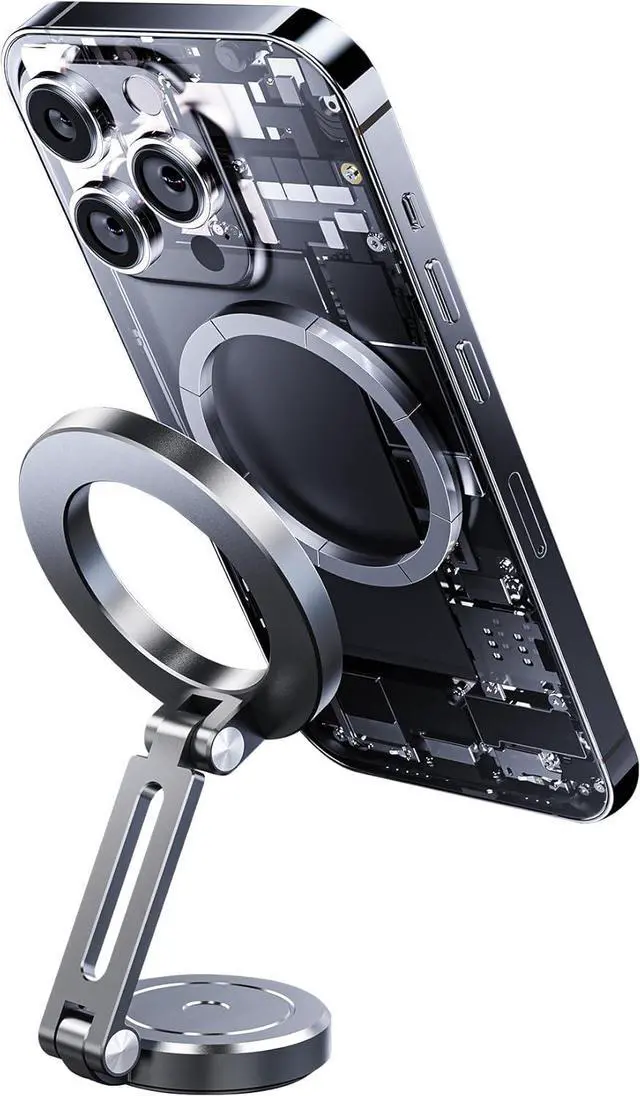 Main image of for Magsafe Car Mount for iPhone, Aluminum Alloy,Magnetic Phone Holder for Car,Cell Phone Car Mount,360° Rotation,Strong Magnet,Folding Holder,for iPhone 12,13,14,15,16 pro max and Android