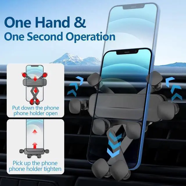 Alt view image 3 of 6 - LUNQIN Car Phone Holder Mount for VW Golf 7 MK7 R GTI 2015 2016 2017 2018 2019 2020 2021 Auto Accessories Interior Decoration Mobile Cell Smartphone Bracket