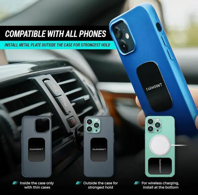 Alt view image 5 of 6 - F1 Dashboard Car Mount | Magnetic Phone Holder for Car Ultra Strong 8X N52 Magnets 360° Rotation Universal Dash Mount for All Cell Phones | Car Mount Magnet | Magnet Phone Holder for Car