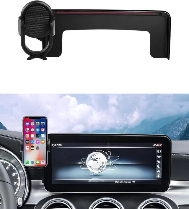 Main image of Car Phone Holder for 2019-2022 Mercedes-Benz C-Class/GLC/2021 2022 V-Class Accessories Phone Mount 10.25 Screen Cell Phone Automobile Cradles Hands-Free 360 Degree Rotation