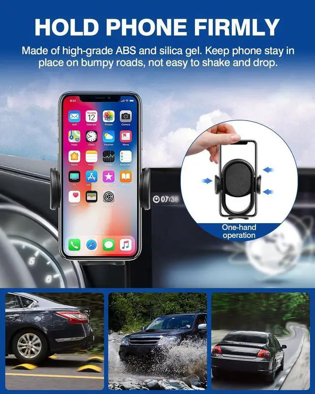 Alt view image 5 of 7 - Car Phone Holder for 2019-2022 Mercedes-Benz C-Class/GLC/2021 2022 V-Class Accessories Phone Mount 10.25 Screen Cell Phone Automobile Cradles Hands-Free 360 Degree Rotation
