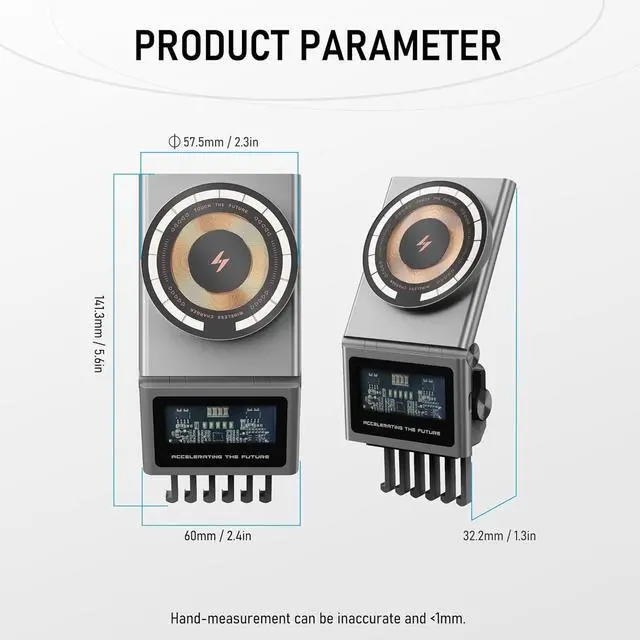 Alt view image 7 of 7 - frani Magnetic Wireless Charging Phone Mount Designed for Tesla Model 3 2017-2023 and Model Y 2020-2024,15W Fast Charging Tesla Phone Mount