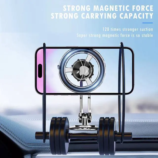 Alt view image 3 of 7 - Universal 360° Pro - 2025 New Magnetic Suction Car Phone Holder Hands Free Automobile Mounts Cell Phone Holder with Metal Ring Adjustable Cell Phone Mount for All Mobile Phones