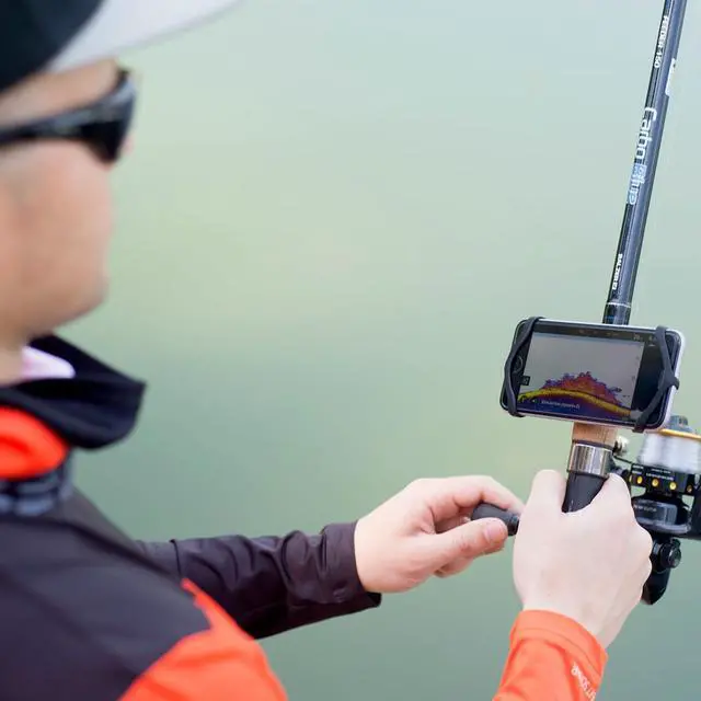 Alt view image 4 of 4 - Deeper Smartphone Mount for Fishing Rod  See Phone and Keep Hands Free While Using Deeper Sonars