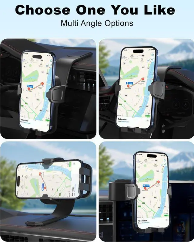 Alt view image 4 of 7 - Universal Dashboard Phone Holder - Super Stable Car Mount, Bendable Titanium Alloy, Compatible with iPhone & Android Smartphones