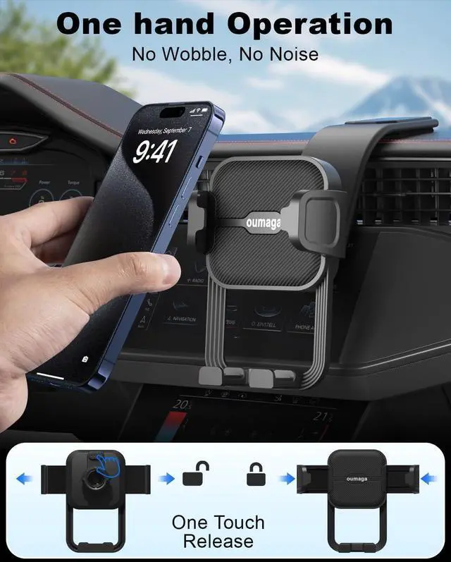 Alt view image 5 of 7 - Universal Dashboard Phone Holder - Super Stable Car Mount, Bendable Titanium Alloy, Compatible with iPhone & Android Smartphones