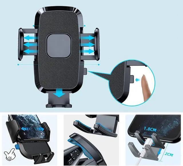 Alt view image 5 of 7 - Car Cell Phone Holder Mount for Chevy Chevrolet Silverado 1500 2500 HD Equinox Colorado Malibu Tahoe Cruze Blazer Camaro Traverse Trax Accessories Support Circular & Vertical Air Vents