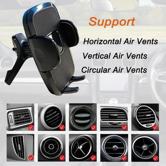 Alt view image 7 of 7 - Car Cell Phone Holder Mount for Chevy Chevrolet Silverado 1500 2500 HD Equinox Colorado Malibu Tahoe Cruze Blazer Camaro Traverse Trax Accessories Support Circular & Vertical Air Vents