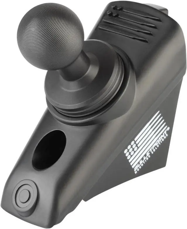 Alt view image 2 of 7 - Bulletpoint Mounting Solutions A-Pillar Device Mount with 20mm Ball Compatible with 2018-2023 Jeep Wrangler JL & 2020-2023 Jeep Gladiator