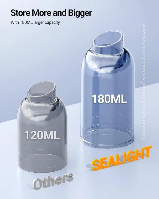 Alt view image 7 of 7 - SEALIGHT Mini Car Vacuum Wireless, High Power Suction and Air Duster, Lightweight and Compact Handheld Vacuum, Portable Vacuum Cleaner for Car, Home, Office, Pet