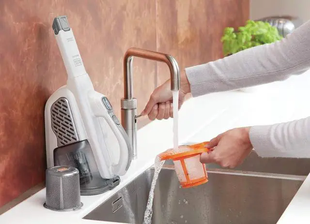 Alt view image 7 of 7 - BLACK+DECKER Dustbuster Handheld Vacuum, Cordless, AdvancedClean+, White (HHVK320J10)