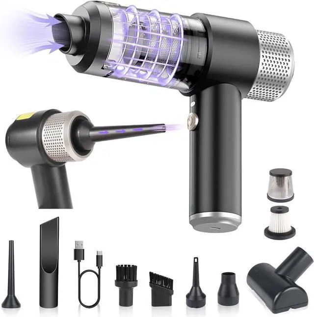 Main image of Handheld Car Vacuum Cleaner,Vacuum Black Cleaner with LED Ligh,Air Duster, 16000PA PortableHand Held Vacuum Suitable for in car, Home,OutdoorsOffice, Pet Clean