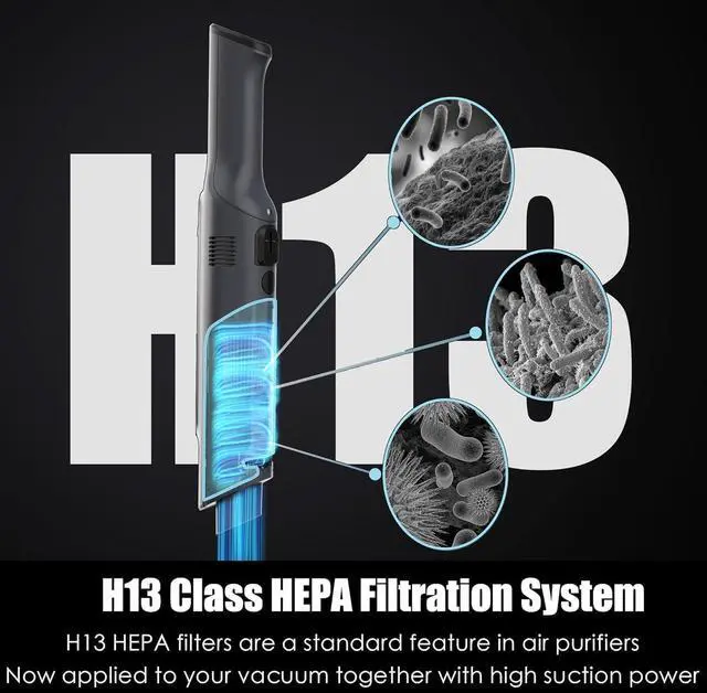 Alt view image 4 of 7 - Handheld Vacuum Cordless, Lightweight 1.4lb with Powerful Suction, Charging Dock, Single Touch Empty and Detachable Dust Cup, Portable Mini Car Vac for Home Office and Pet Hair