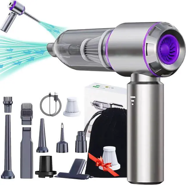 Main image of Airified Pro Car Vacuum, 3 in 1 New Pro V2 Portable 29000 Pa Suction Air Blower/Car Vacuum, Rechargeable High Power Cordless Vacuum Cleaner for Home, Long Lasting Battery Mini Vacuum Cleaner