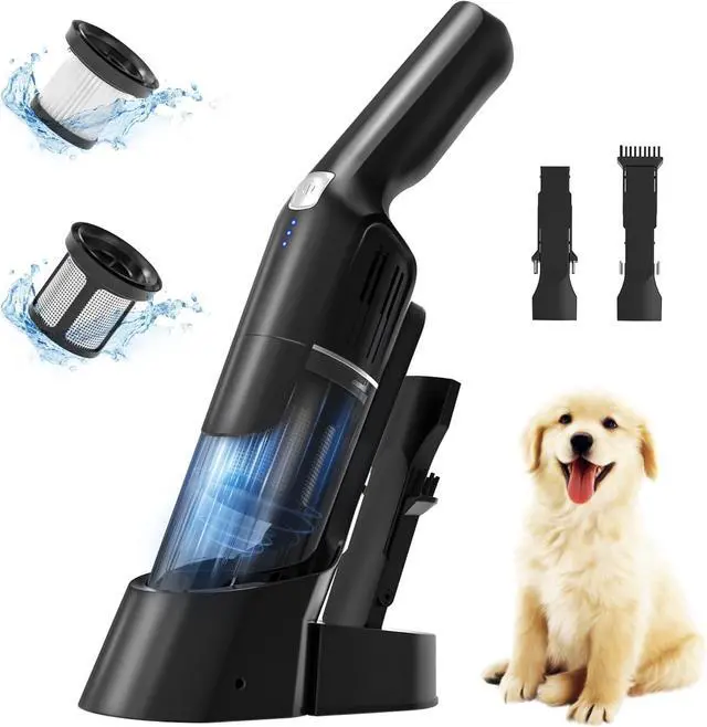 Main image of Successor Handheld Vacuum, Cordless Vacuum 15KPA Powerful Car Vacuums, Rechargeable, Charging Dock, Ergonomic Handle, 2-in-1 Crevice Tool, Portable Handheld Vacuums with 2-Speed for Car