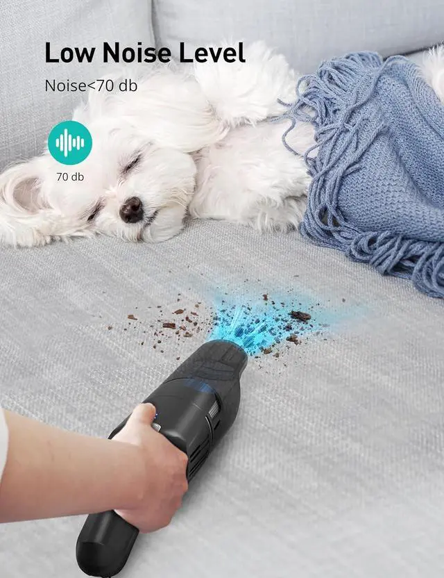 Alt view image 2 of 7 - Successor Handheld Vacuum, Cordless Vacuum 15KPA Powerful Car Vacuums, Rechargeable, Charging Dock, Ergonomic Handle, 2-in-1 Crevice Tool, Portable Handheld Vacuums with 2-Speed for Car