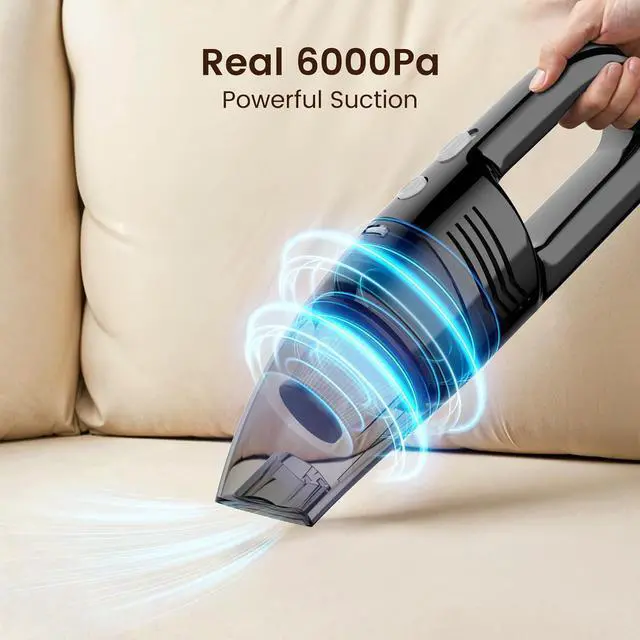 Alt view image 2 of 7 - Roaringkitty S3Pro Handheld Vacuum Cleaner - Reliable Cleaning Power with Convenient Accessories,Stylish and Lightweight for Effortless Cleaning, Perfect for Busy Women Home and Car (Black, Medium)