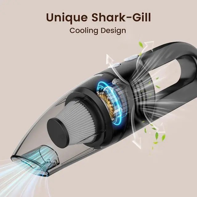 Alt view image 4 of 7 - Roaringkitty S3Pro Handheld Vacuum Cleaner - Reliable Cleaning Power with Convenient Accessories,Stylish and Lightweight for Effortless Cleaning, Perfect for Busy Women Home and Car (Black, Medium)