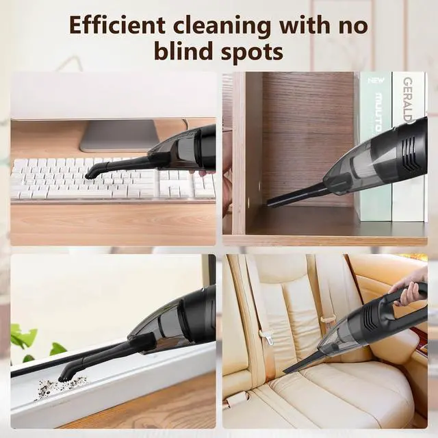 Alt view image 6 of 7 - Roaringkitty S3Pro Handheld Vacuum Cleaner - Reliable Cleaning Power with Convenient Accessories,Stylish and Lightweight for Effortless Cleaning, Perfect for Busy Women Home and Car (Black, Medium)