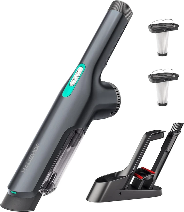Main image of HAUSHOF Handheld Vacuum Cordless, 120W Brushless Motor, lightweight, Portable, Fast-Charging Hand Vac with 12000Pa Powerful Suction and Multifunctional Attachments, Ideal for Home, Office, Pet and Car