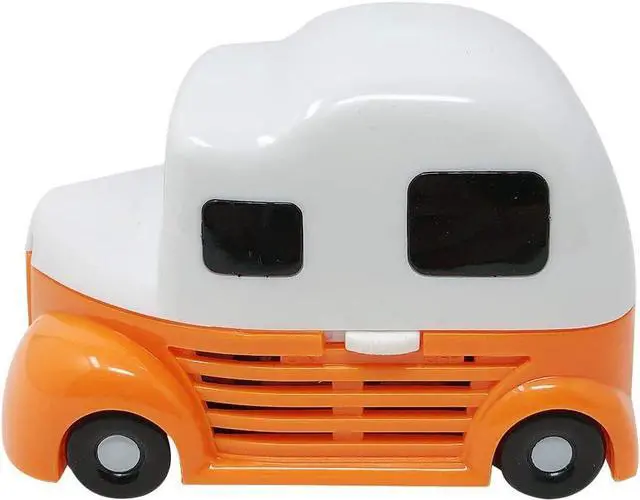 Alt view image 2 of 5 - allydrew Cute Portable Mini Vacuum Cleaner for Home and Office, Orange Truck