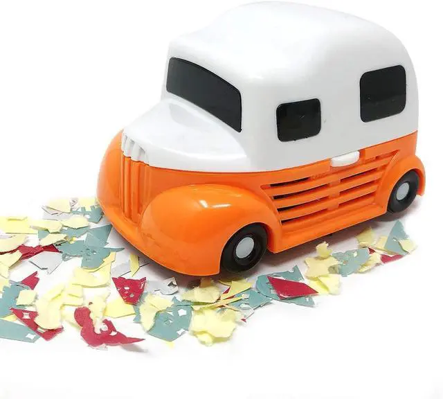 Alt view image 5 of 5 - allydrew Cute Portable Mini Vacuum Cleaner for Home and Office, Orange Truck