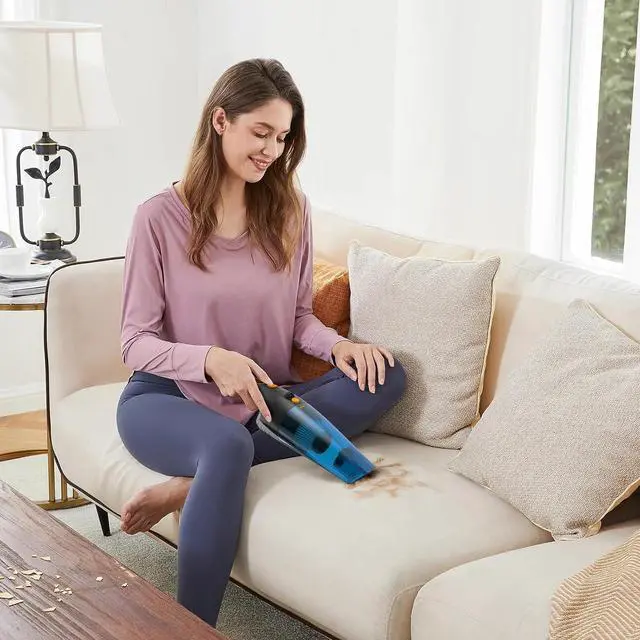 Alt view image 2 of 6 - SEALON GV02 Orange (2-Pack) Cordless Handheld Vacuum Cleaner, 10,000 Pa Suction Power - Lightweight for Curtains, Carpets, Sofas & Pet Hair