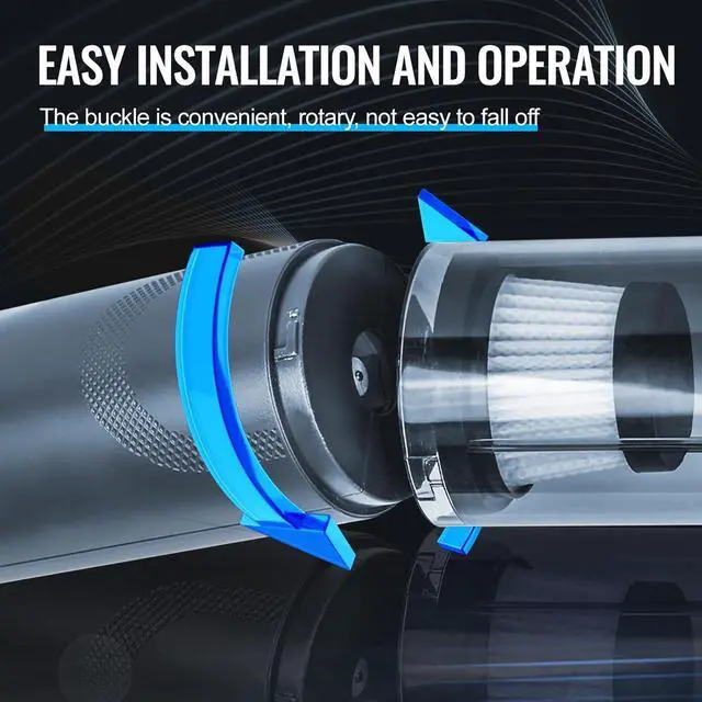 Alt view image 6 of 7 - Handheld Vacuum, 13000Pa Cordless Vacuum, 120W High Power Dry Car Vacuum Cleaner with Multi-Nozzles, Compact Mini Home for Office Pet