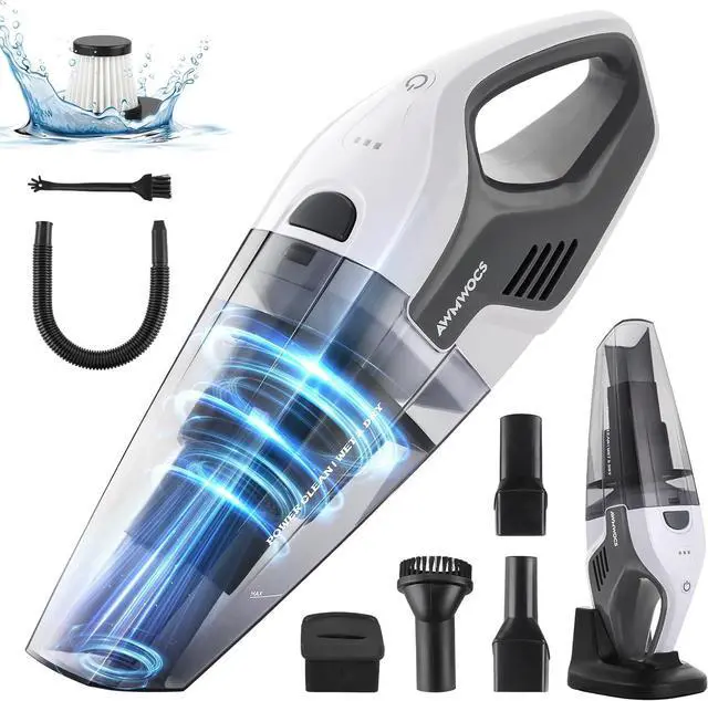 Main image of 9700Pa Handheld Vacuum Cordless, 100W Portable Car Vacuum, Wet Dry Hand Held Vacuum, Lightweight Low-Noise Washable HEPA Filter Vacuum Cleaner for Car/Home/Pet/Office