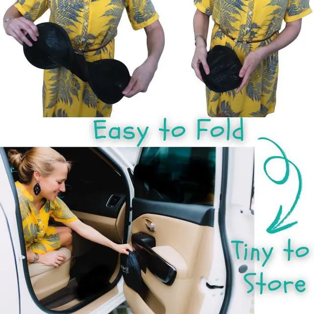 Alt view image 5 of 7 - Kinder Fluff Shuttle Van Window Sunshade (4-Pack) - Extra Large Transparent Sun Shade for Passenger Van Window - Certified 99.9% UV Block, Patented Design, Moms Choice Gold Award - Light Shades XL