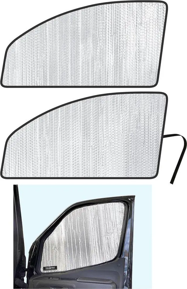 Main image of YelloPro Front Seat Side Sunshade Custom Fit for Mercedes Benz Sprinter Van - 2019 2020 2021 2022 2023 2024 2025 - Freightliner Cargo Crew Passenger Motorhome