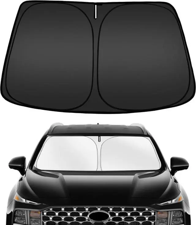 Main image of ARISMOTOR Windshield Sun Shade for H-yundai Santa Fe 2019-2025 2026, Custom Fit Foldable Front Window Sunshade Sun Visor Protector, Block UV Rays Keep Your Car Cooler