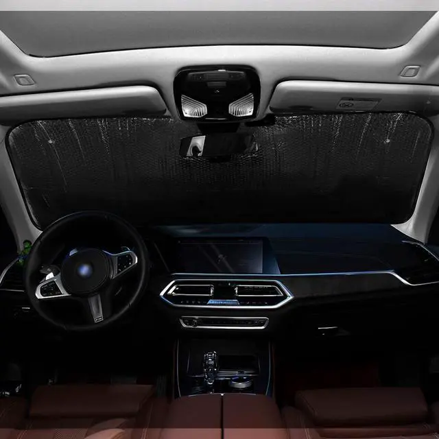 Alt view image 6 of 7 - Windshield Sun Shade Sunflower Daisy Foldable Car Window Shade Blocks UV Rays Sun Visor Protector Sunshade