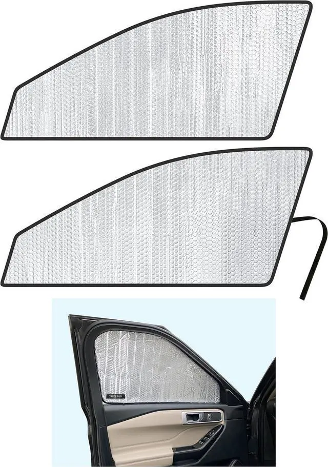 Main image of Side Window Front Seat Reflective Sunshade Sun Shade Accessories Custom Fit for 2020 2021 2022 2023 2024 2025 Ford Explorer SUV, ST, ST-Line, XLT, Limited, Platinum (Set of 2)