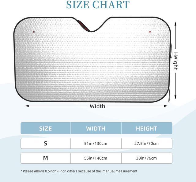 Alt view image 4 of 7 - Dujiea Car Front Window Sunshade, Beautiful Red Rose Foldable Auto Windshield Sun Shade Uv Heat Sun Visor Protector-Keeps Your Vehicle Cool- 51 x 27.5 in