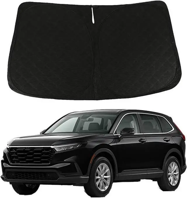 Main image of D-Lumina CRV Windshield Sun Shade - Compatible with Honda CR-V (LX, EX, EX-L, EX-L Navi, Touring) 2023 2024 2025 - Upgraded 3 Layers 240T Material, Foldable Front Window Sun Shield Protector