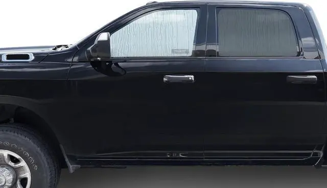 Alt view image 5 of 7 - YelloPro Side Window Front Seat Sunshade Custom Fit for 2010 2011 2012 2013 2014 2015 2016 2017 2018 2019 2020 2021 2022 2023 2024 2025 Dodge RAM 2500 3500 - QuadCab CrewCab MegaCab - 4Dr 4Door (2PCS)