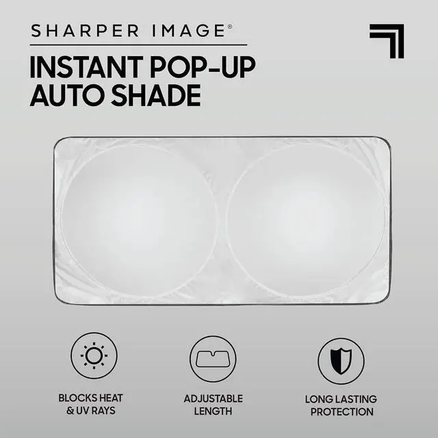 Alt view image 2 of 7 - BDK Car Windshield Sun Shade  Sun Visor & Sunshade for Car Windshield  UV Rays Interior Protection - Easy Setup & Keeps Your Vehicle Cool  SUV & Truck Accessories - Jumbo 63"x35.5"