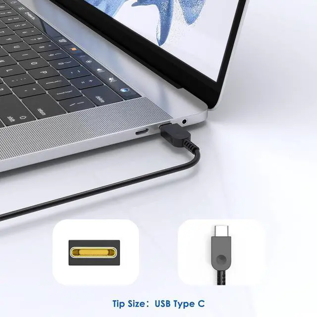 Alt view image 3 of 7 - New Slim 65W USB C Charger Compatible with Lenovo Thinkpad X1 Carbon 12th 11th 10th 9th 8th 7th 6th 5th Gen; Thinkpad X1 Yoga 5th 6th 7th 8th Gen; X1 Tablet Laptop Type C Power Supply Cord