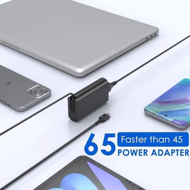 Alt view image 4 of 7 - New Slim 65W USB C Charger Compatible with Lenovo Thinkpad X1 Carbon 12th 11th 10th 9th 8th 7th 6th 5th Gen; Thinkpad X1 Yoga 5th 6th 7th 8th Gen; X1 Tablet Laptop Type C Power Supply Cord