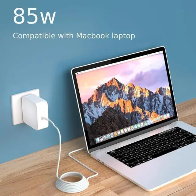 Alt view image 4 of 7 - 85W A1502 A1398 Mac Book Pro Charger - Fast T-Tip Power Adapter Fit for Mac Book Pro 17" 15" 13" Laptop A1424 Supply Cord (Retina, 2012-2015)