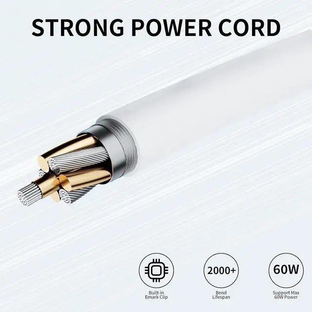 Alt view image 4 of 7 - A1278 2010 2011 MacBook Pro Charger, for MacBook Pro 13 Inch Display AC 60W M2 L-Tip Connector,Compatible with Mac Book(2009 2010 2011) Old Mac Book Pro Power Adapter