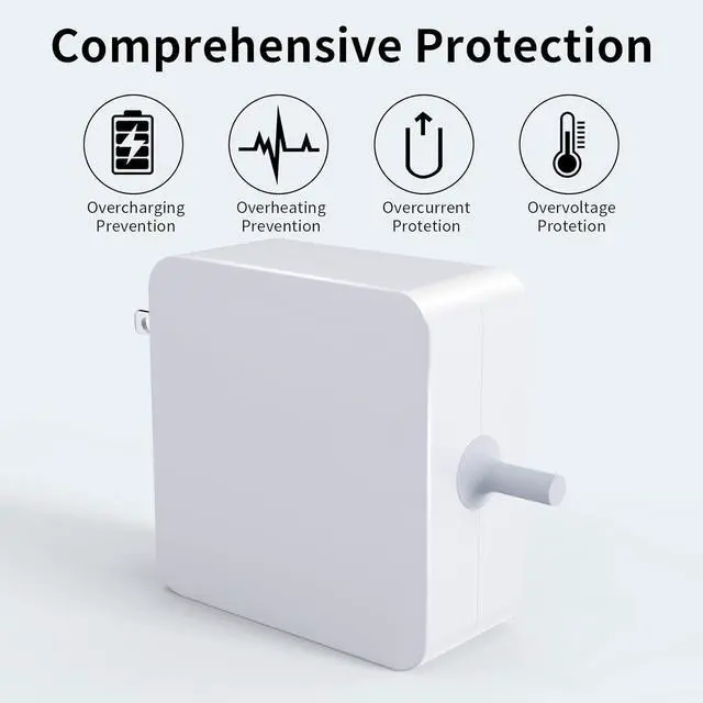 Alt view image 6 of 7 - A1278 2010 2011 MacBook Pro Charger, for MacBook Pro 13 Inch Display AC 60W M2 L-Tip Connector,Compatible with Mac Book(2009 2010 2011) Old Mac Book Pro Power Adapter