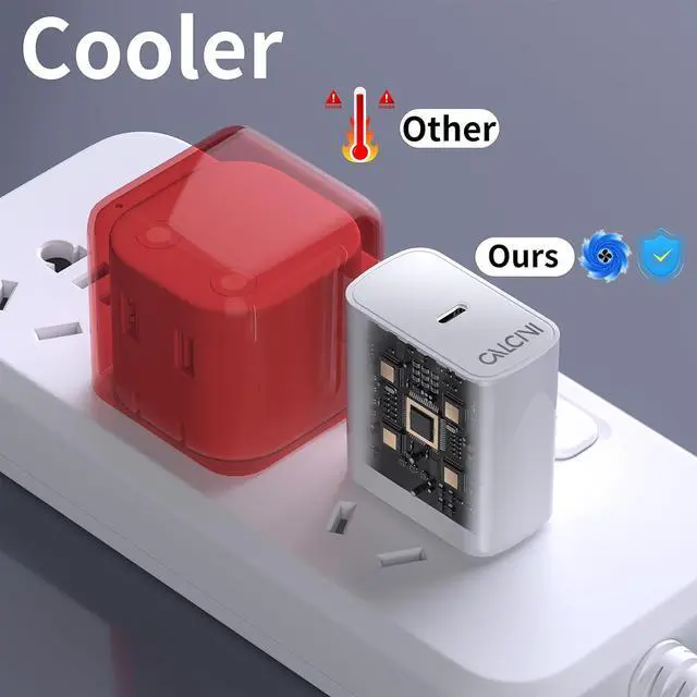 Alt view image 6 of 7 - 2 Pack USB C Charger Block - Fast Type C Charger for Laptop, Phone, Tablet & More