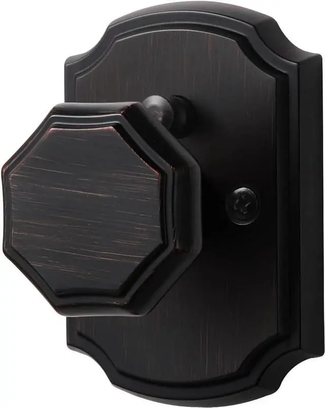 Main image of Oil Rubbed Bronze Privacy Door Knobs, Vintage Interior Door Knob Bedroom Bathroom DoorKnobs, Zinc Alloy Door Knob, 1 Pack