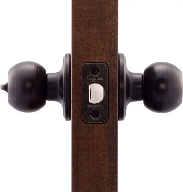 Alt view image 5 of 5 - Copper Creek BK2030TB Ball Door Knob, Privacy Function, 1 Pack, Tuscan Bronze