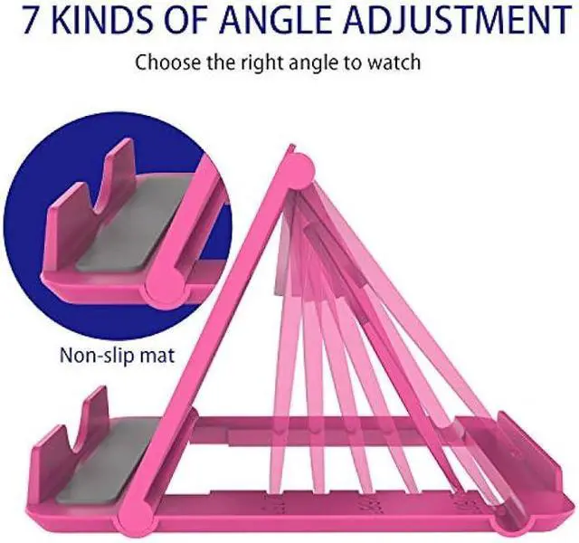 Alt view image 3 of 7 - YENIE 6PACK Desktop Cell Phone Stand Holder, Portable Universal Desk Stand for All Mobile Smart Phone Tablet Display