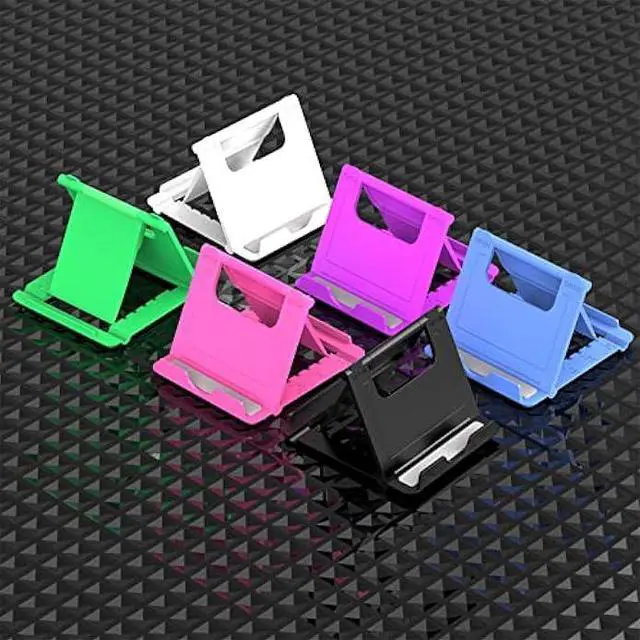Alt view image 5 of 7 - YENIE 6PACK Desktop Cell Phone Stand Holder, Portable Universal Desk Stand for All Mobile Smart Phone Tablet Display